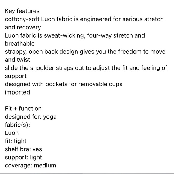 Lululemon Dancing Warrior Tank - Picture 5 of 5